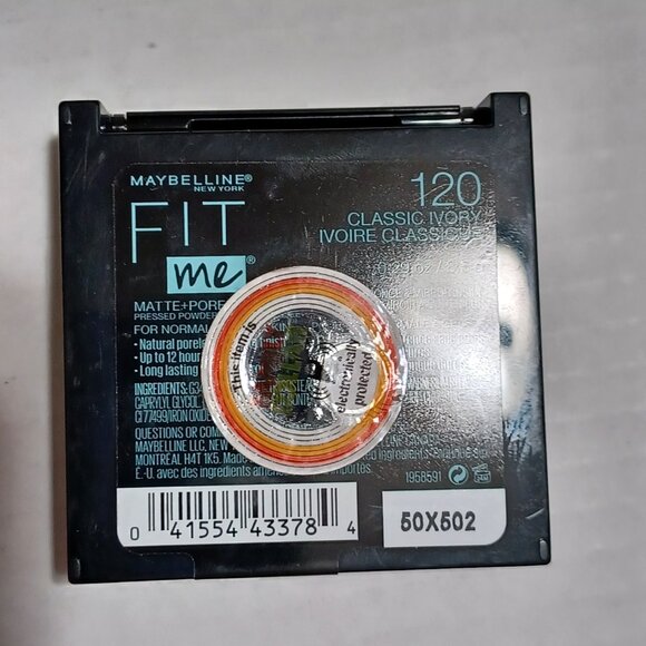 New Maybelline Fit Me 120 Classic ivory Powder Makeup - Picture 2 of 3